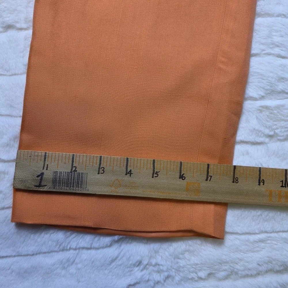 Ralph Lauren Purple Label Bobynn Silk Shantung‎ Pants Womens 12 Orange $1290